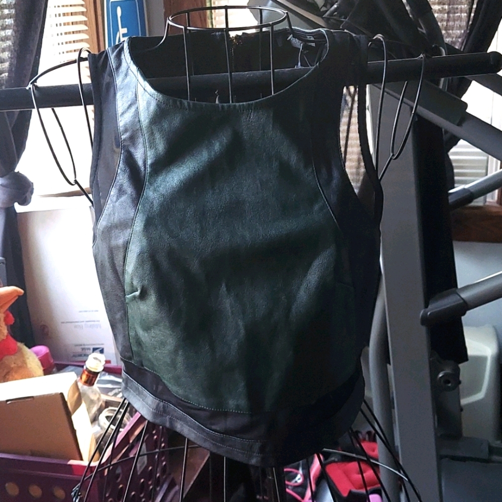 Alt B vegan leather and mesh top.